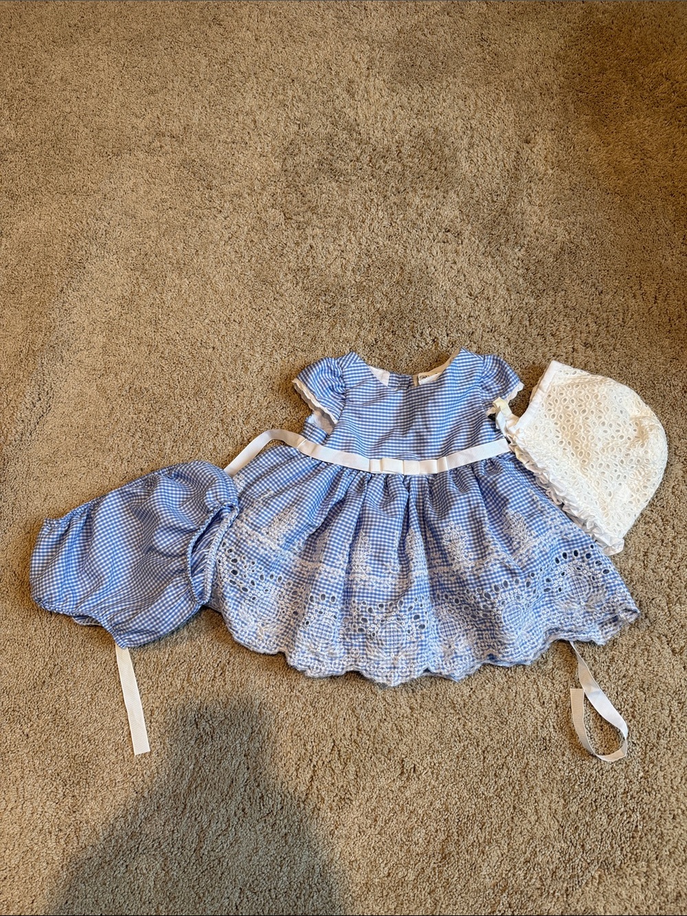 Rare Editions Light Blue and White Gingham Shirt